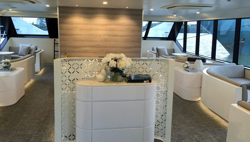 luxury passenger ferry credenza 2019 interior fitout
