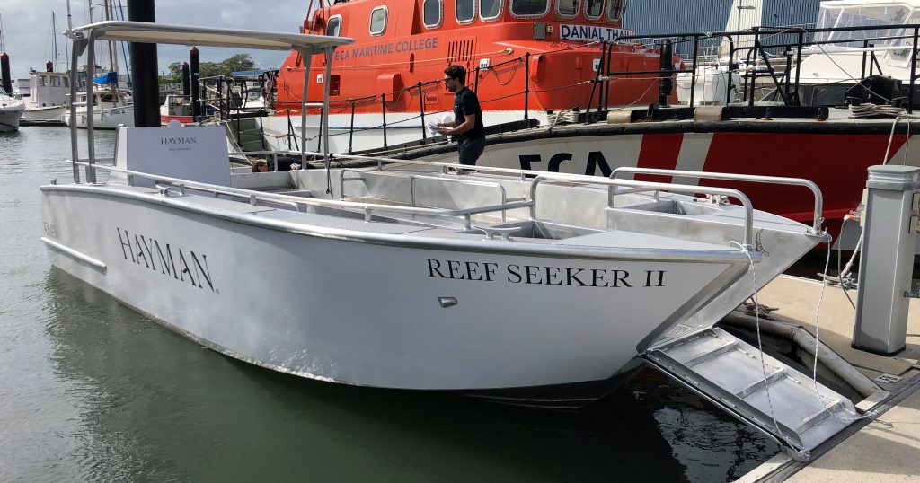 passenger transfer boat alongside dock