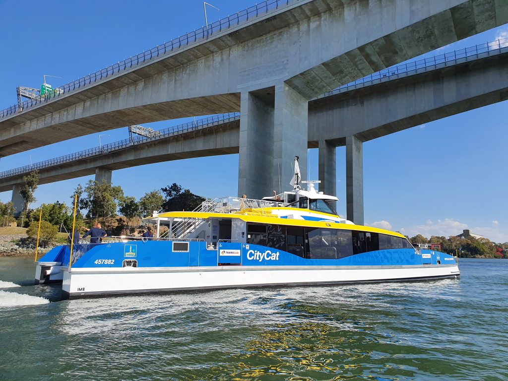 citycat under the gateway bridge