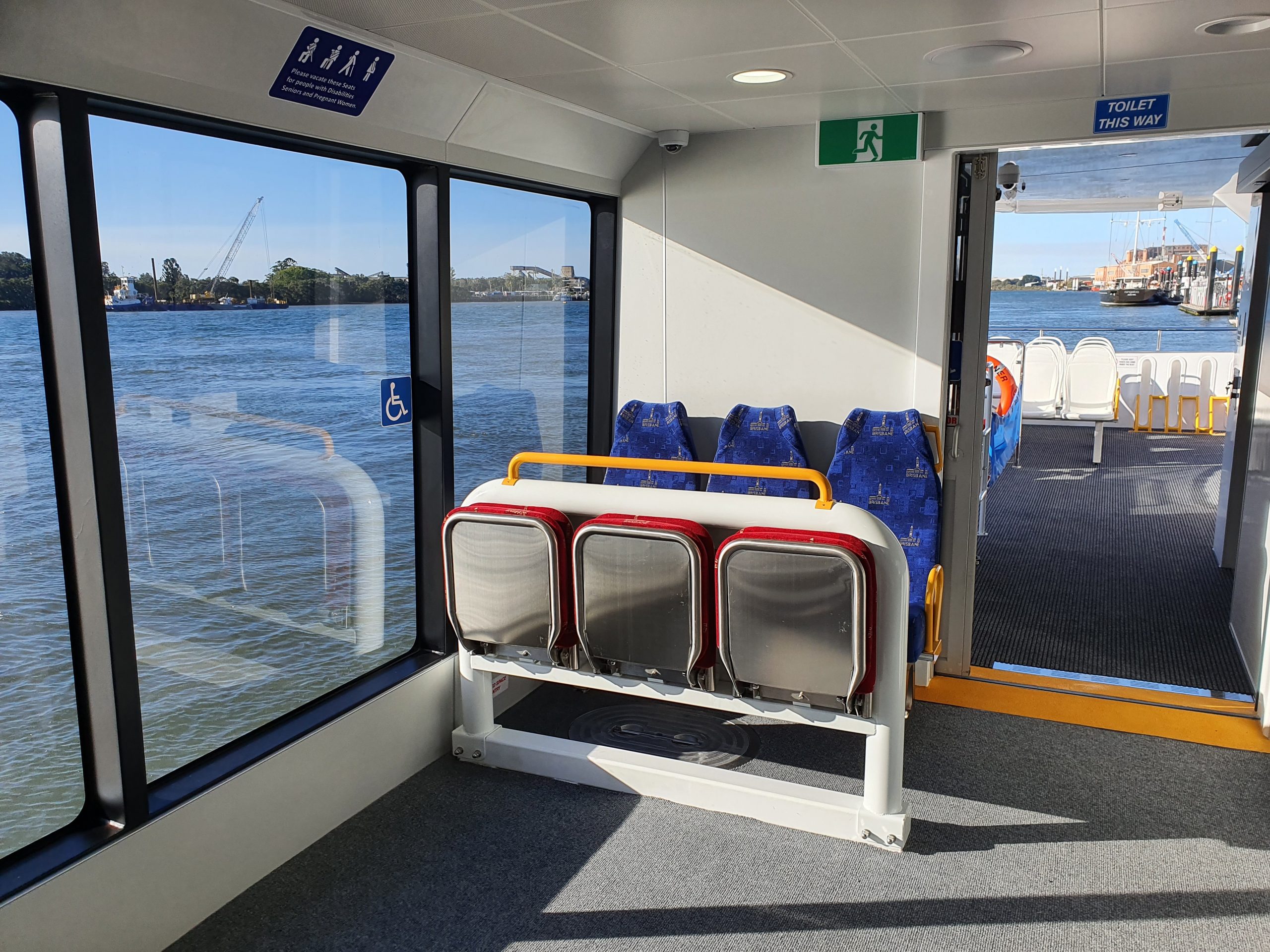 citycat interior near the priority fold-down seating
