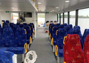 inside new brisbane city cat main cabin