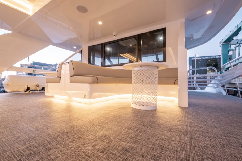 luxury ferry deck