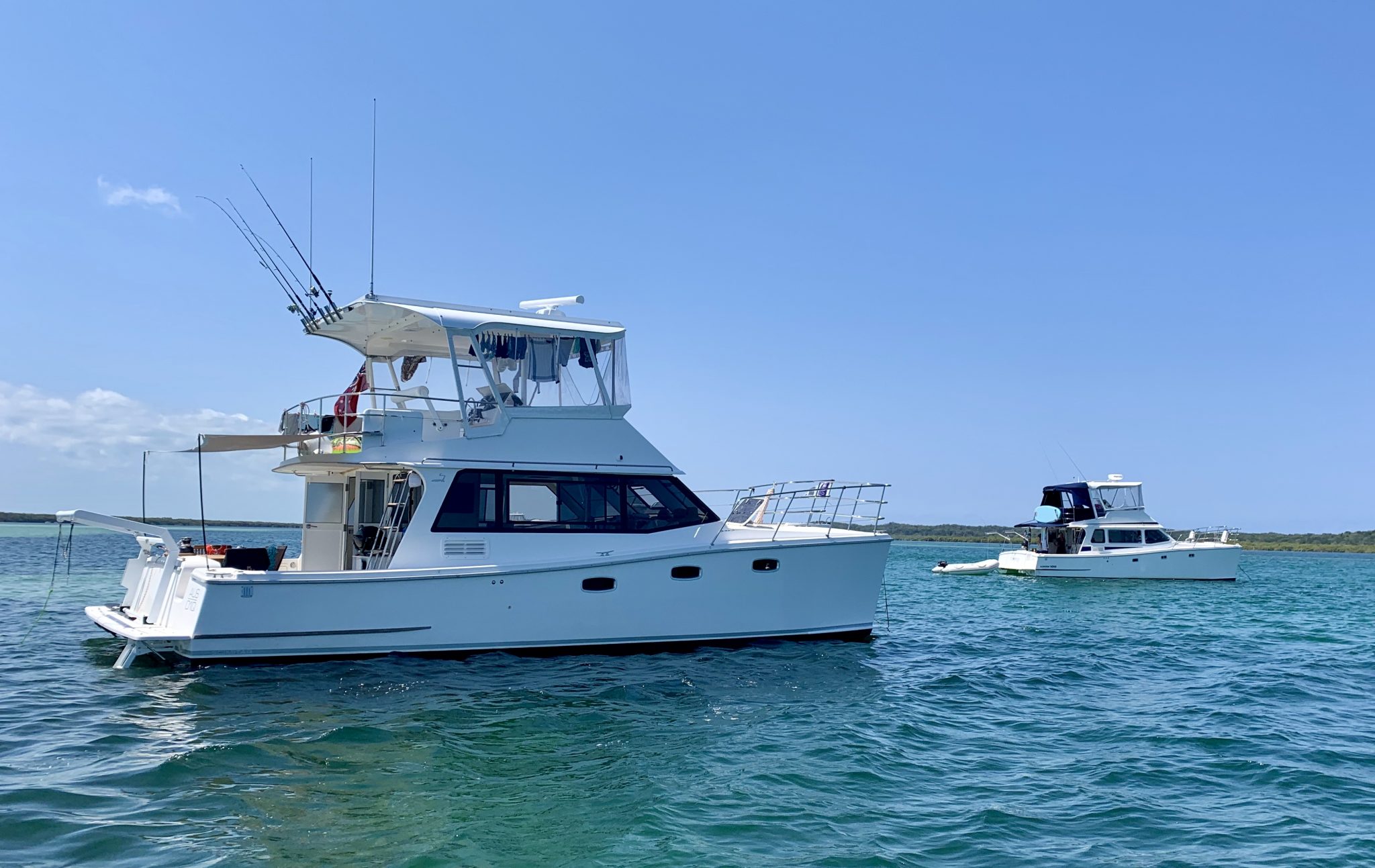 two boats on moreton bay