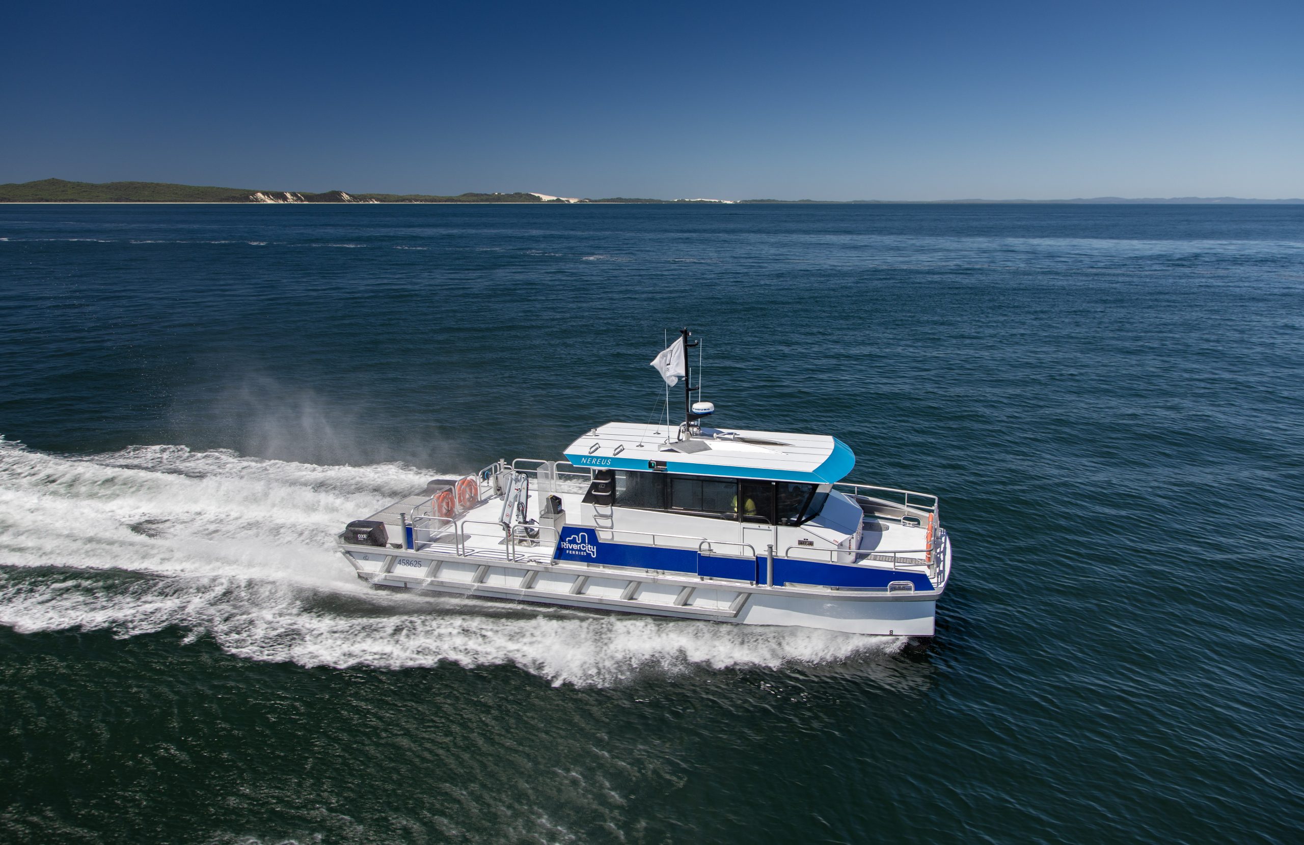 nereus 12m work boat on moreton bay