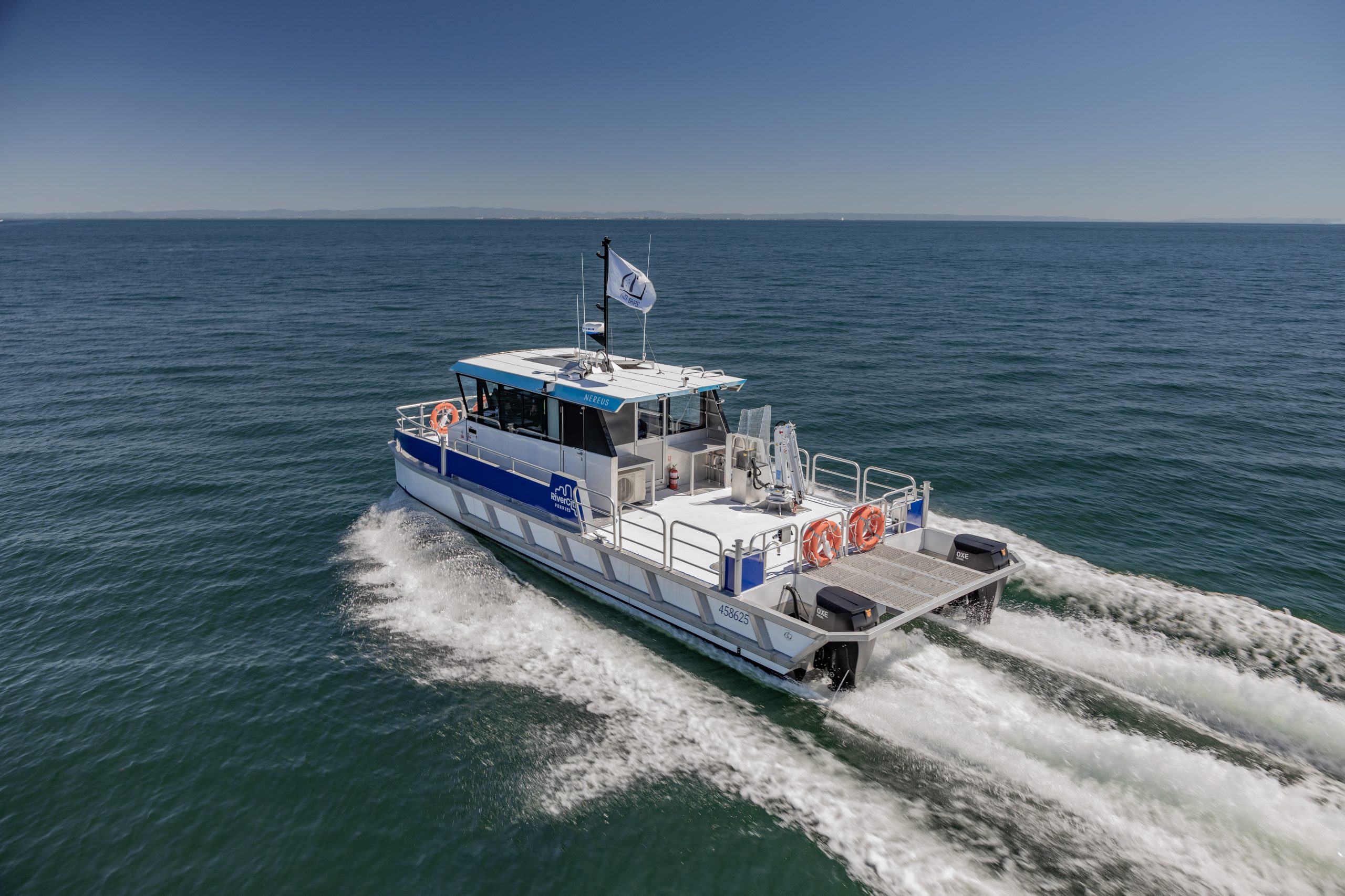 nereus 12m work boat on moreton bay