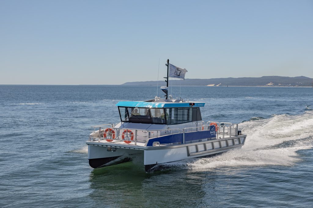 nereus 12m work boat on moreton bay