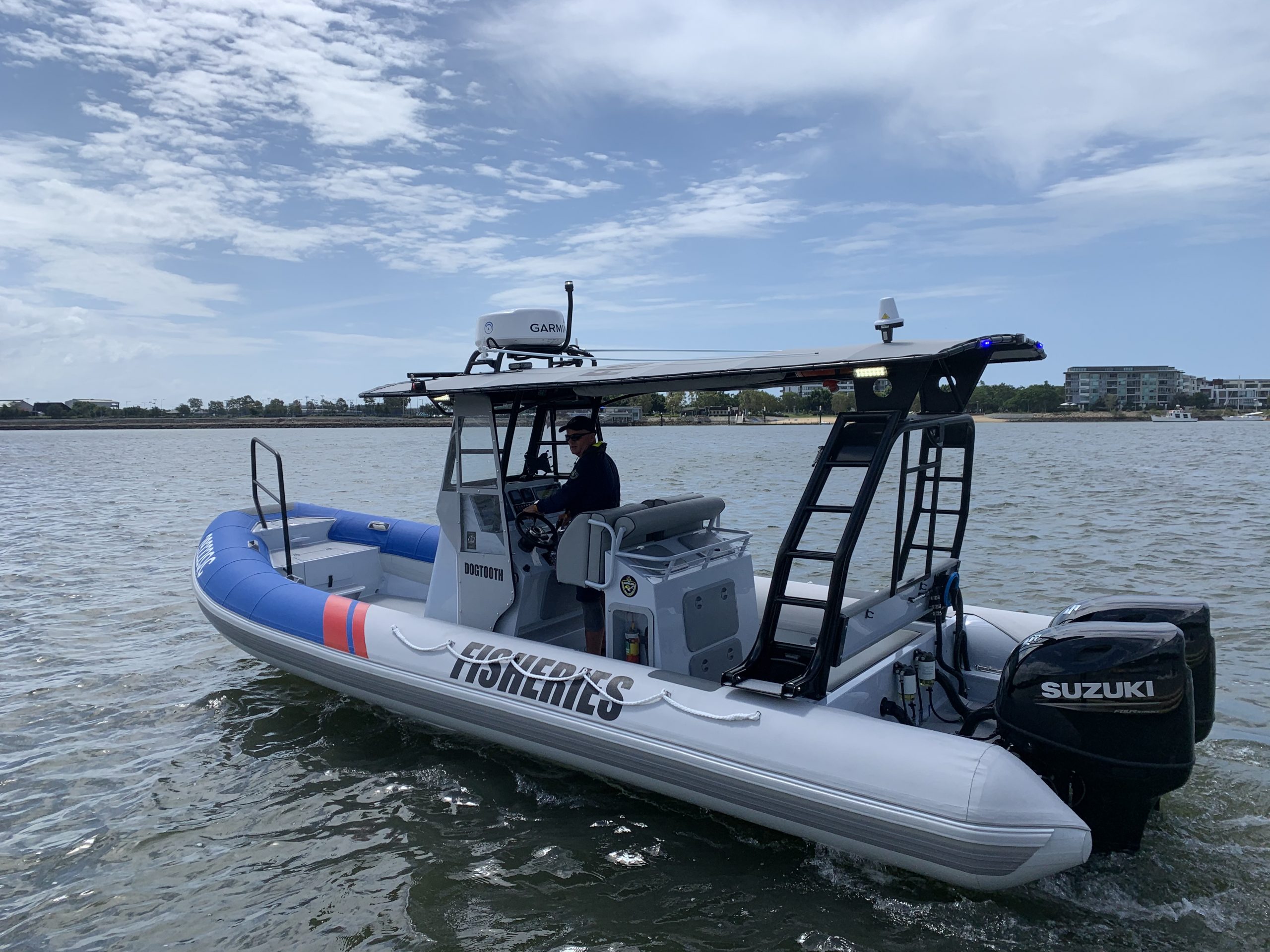 Queensland fisheries rhib after refit by aus ships boat builders